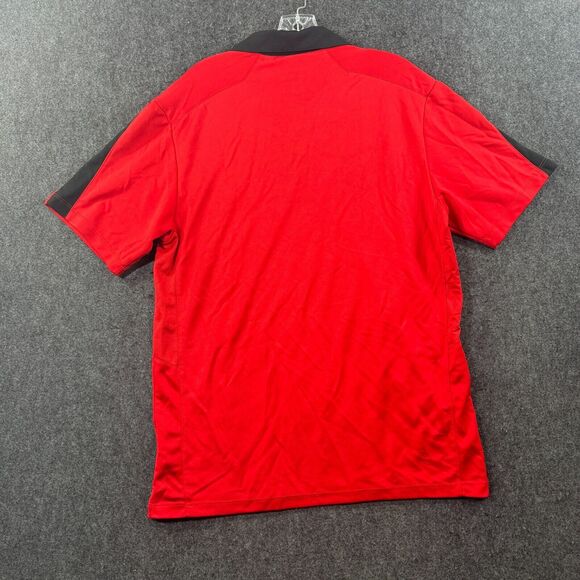 Nike Georgia Bulldogs Polo Shirt Men’s Large Red Gray Dri-Fit Dawgs UGA - Picture 7 of 10